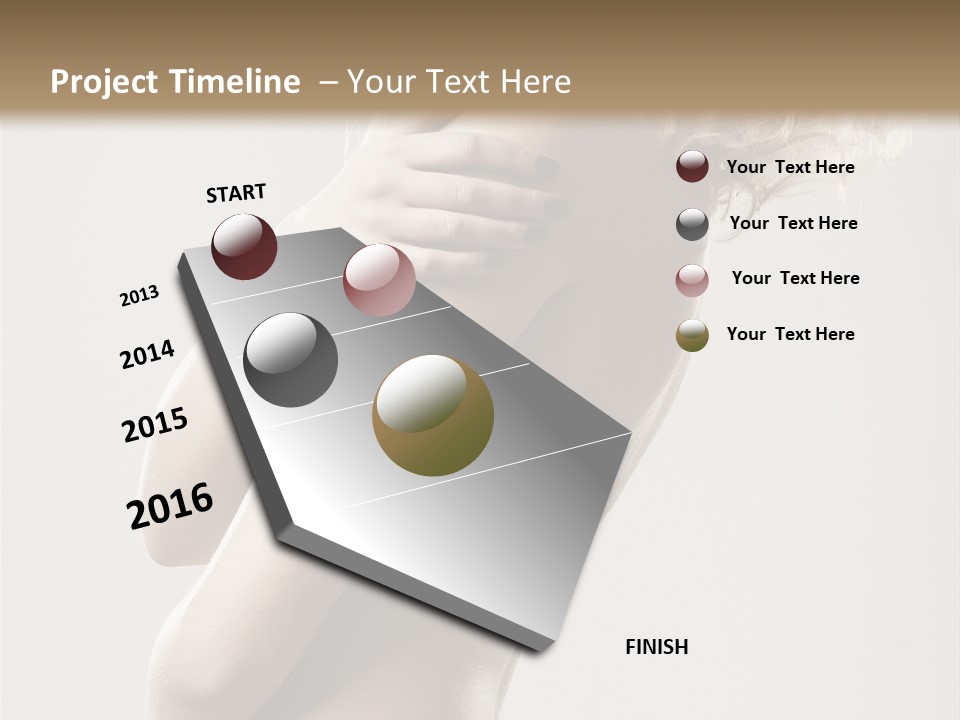 Romantic Hair Woman PowerPoint Template