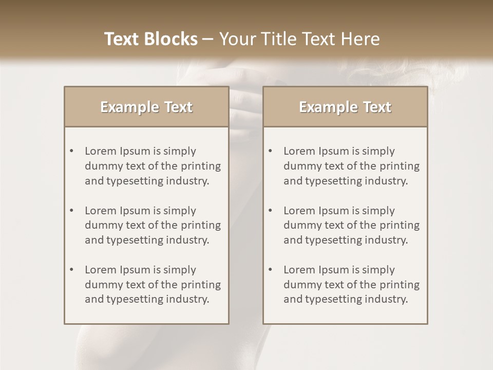 Romantic Hair Woman PowerPoint Template