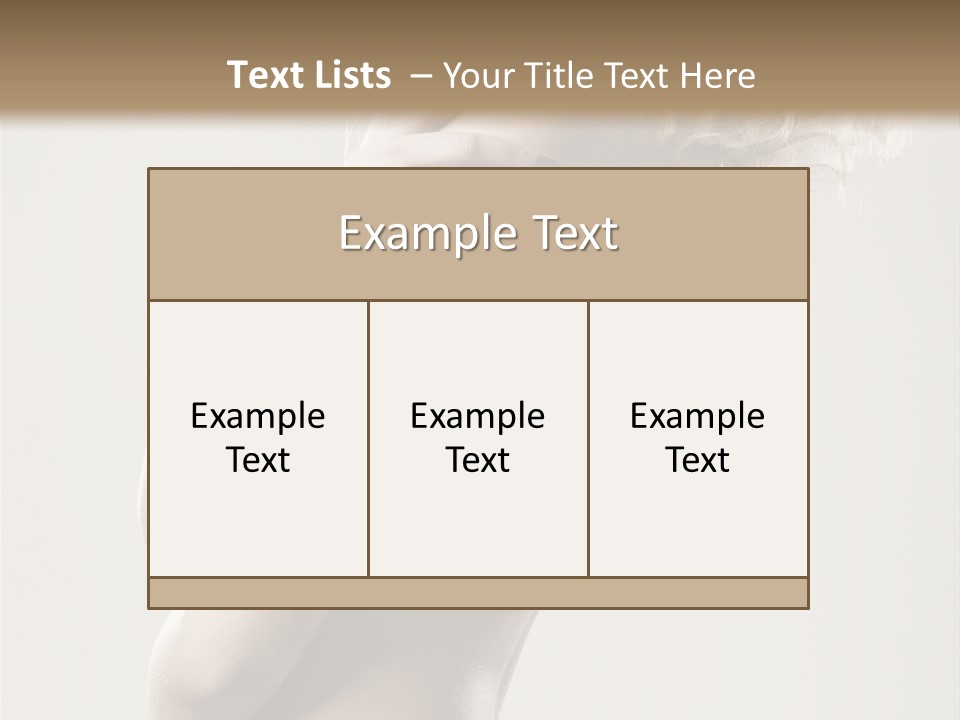 Romantic Hair Woman PowerPoint Template