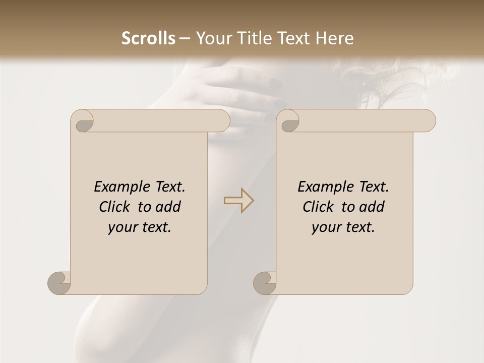 Romantic Hair Woman PowerPoint Template