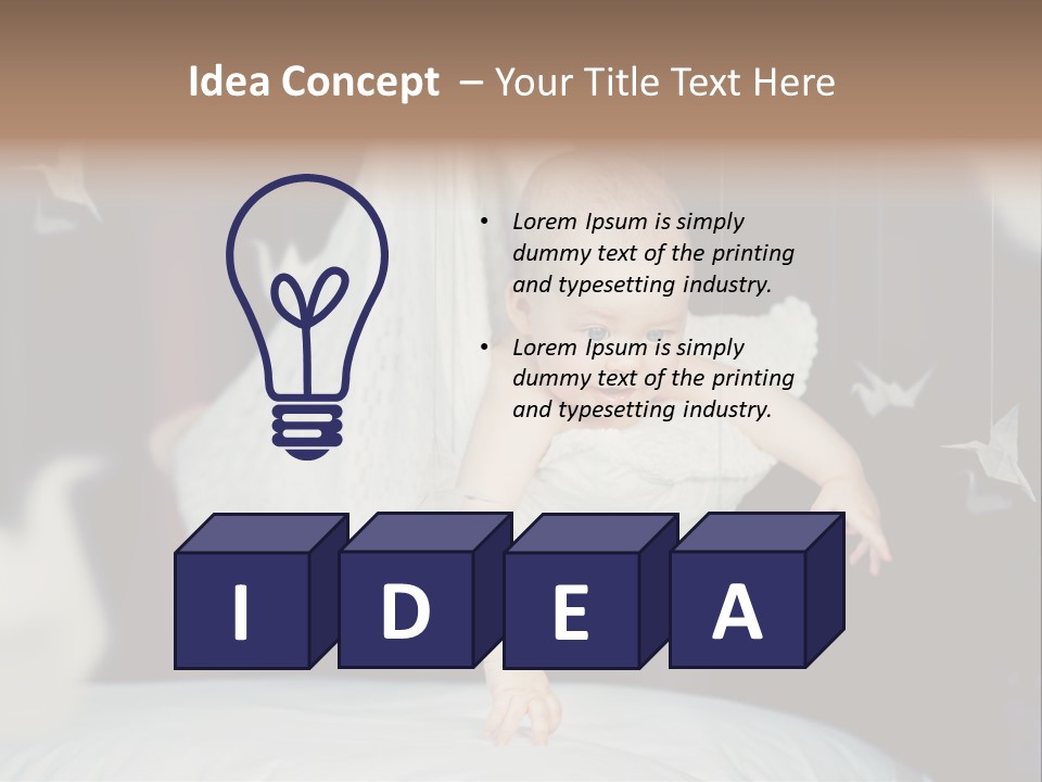 Sweet Smiling Little PowerPoint Template