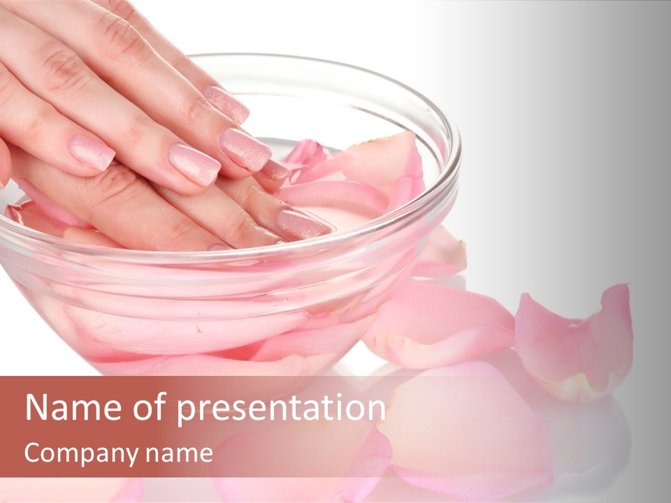 Wellness Female Wet PowerPoint Template