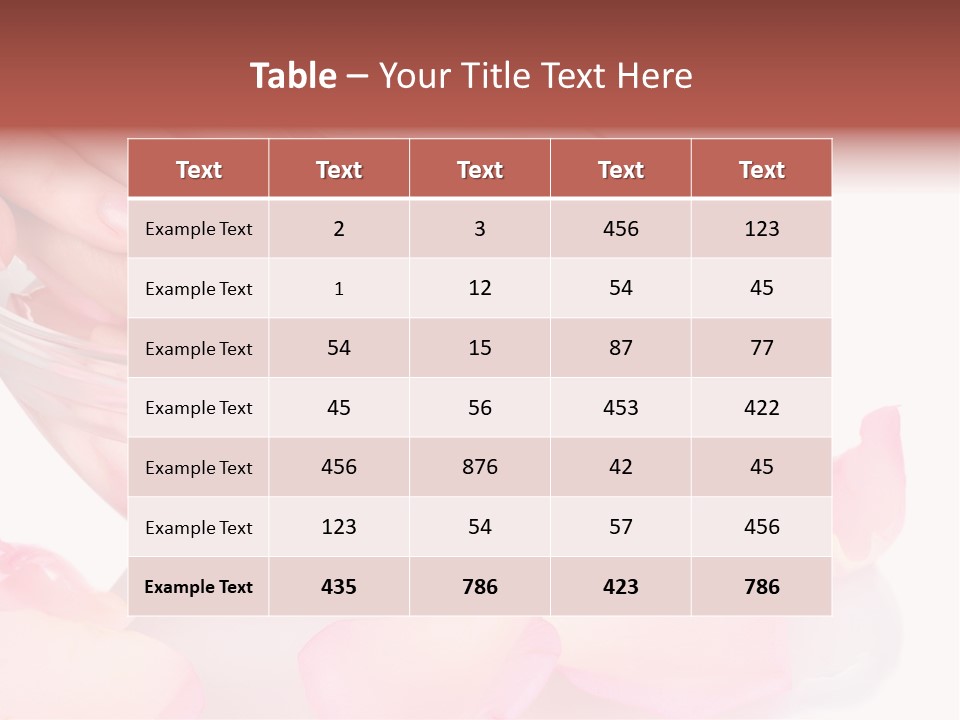 Wellness Female Wet PowerPoint Template