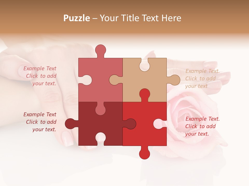 Background Hand Pink PowerPoint Template