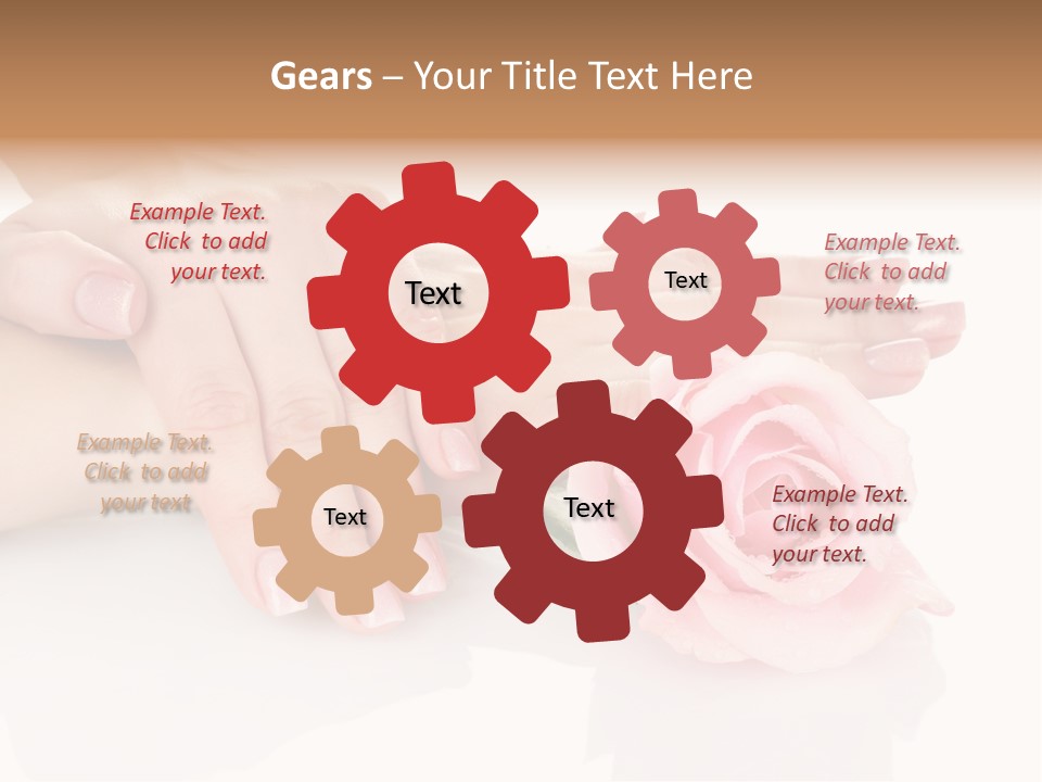 Background Hand Pink PowerPoint Template