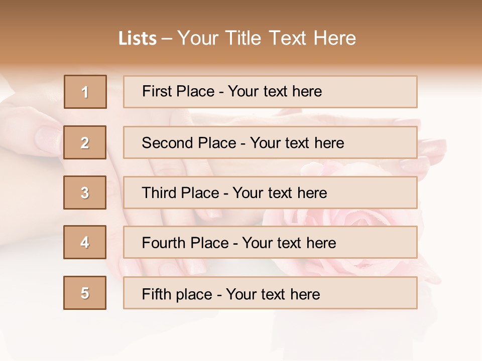 Background Hand Pink PowerPoint Template
