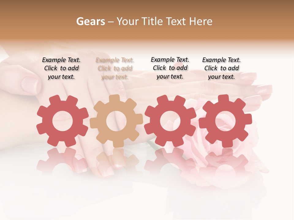 Background Hand Pink PowerPoint Template