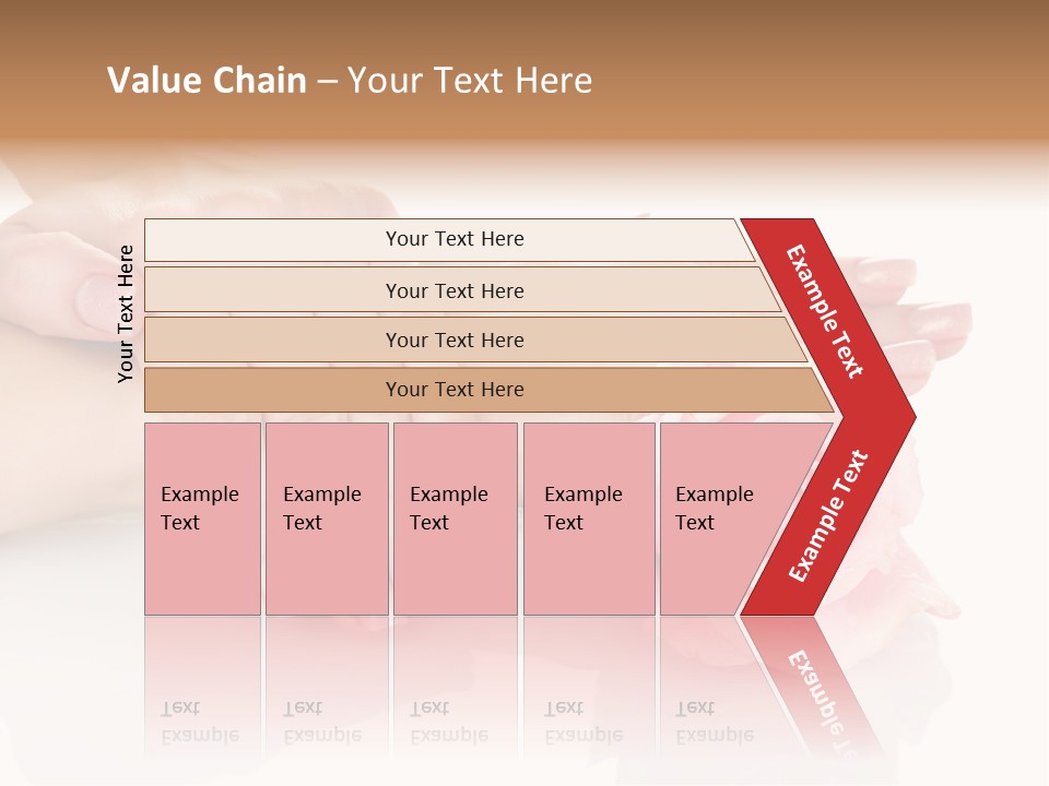 Background Hand Pink PowerPoint Template