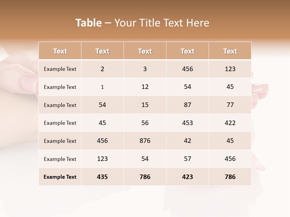 Background Hand Pink PowerPoint Template