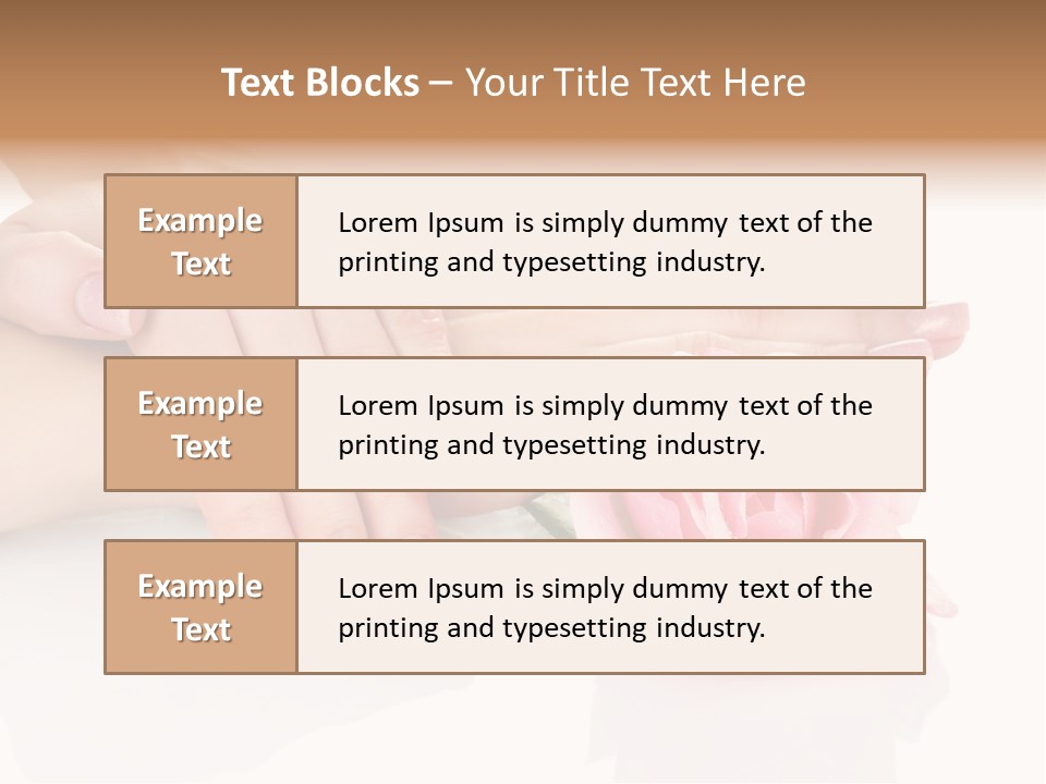 Background Hand Pink PowerPoint Template