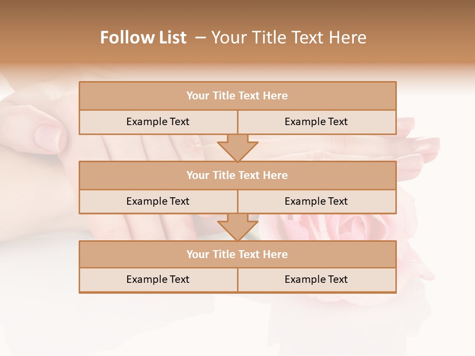 Background Hand Pink PowerPoint Template