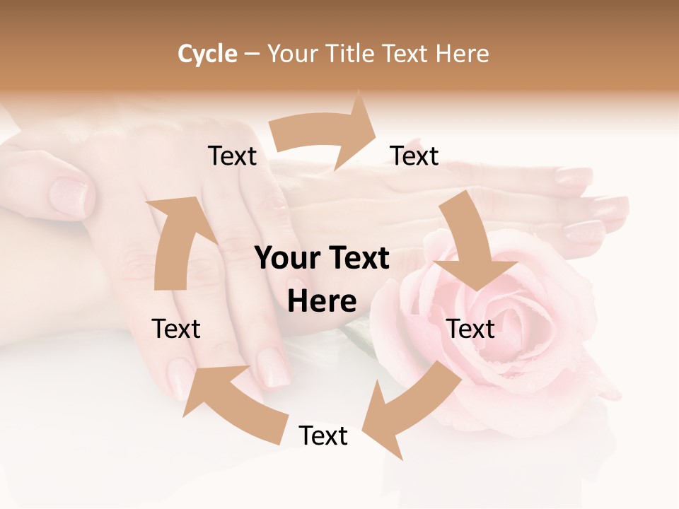 Background Hand Pink PowerPoint Template