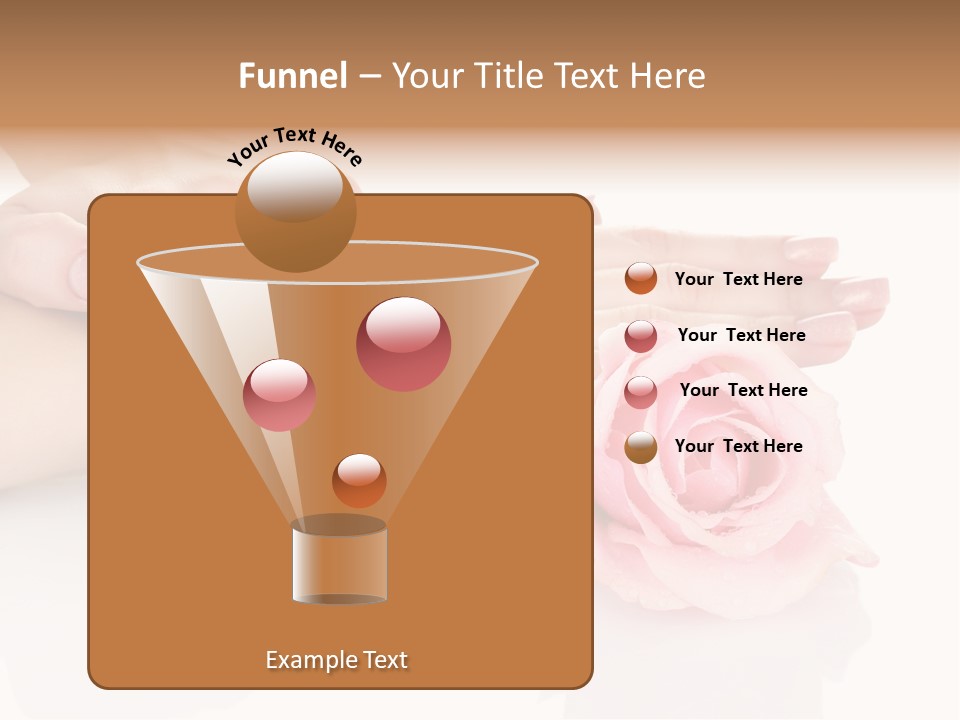 Background Hand Pink PowerPoint Template