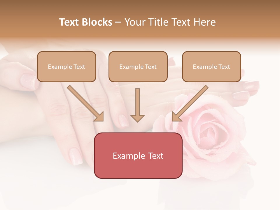 Background Hand Pink PowerPoint Template