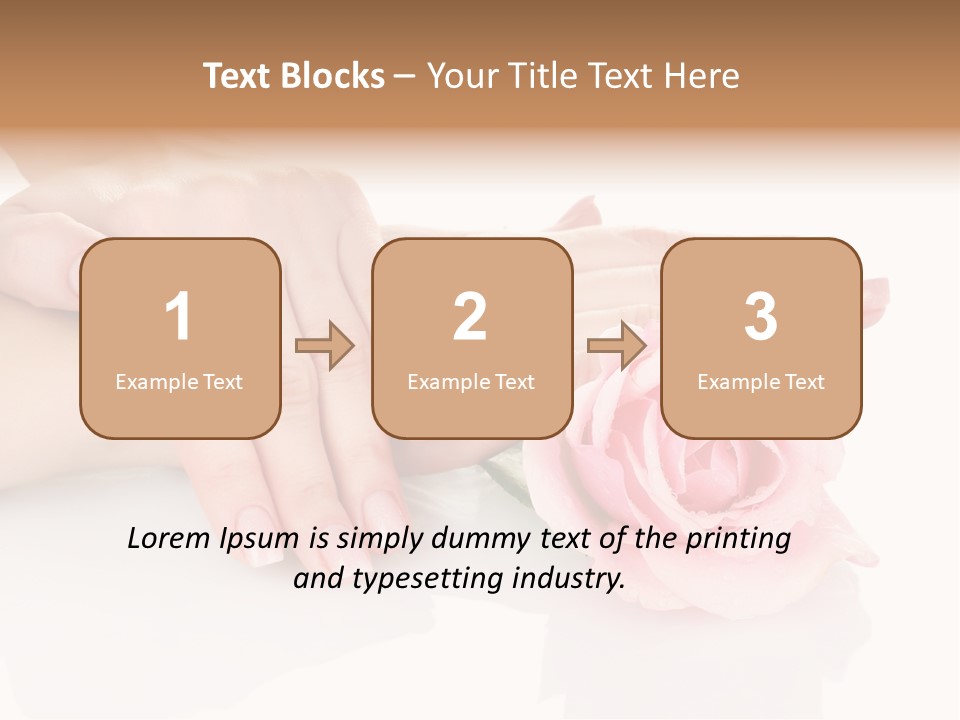 Background Hand Pink PowerPoint Template