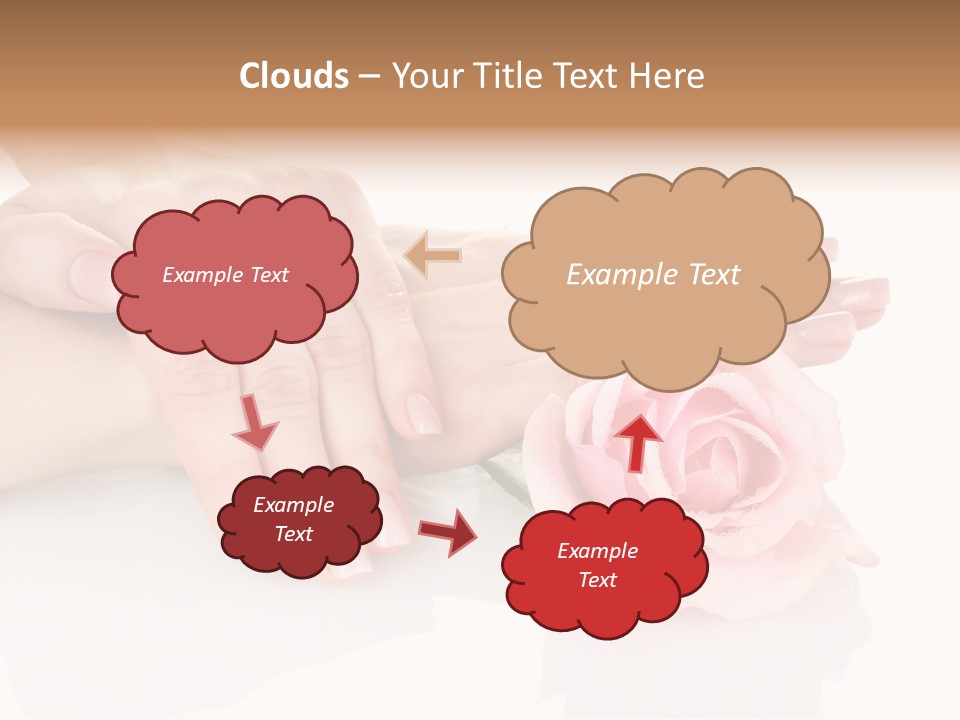 Background Hand Pink PowerPoint Template