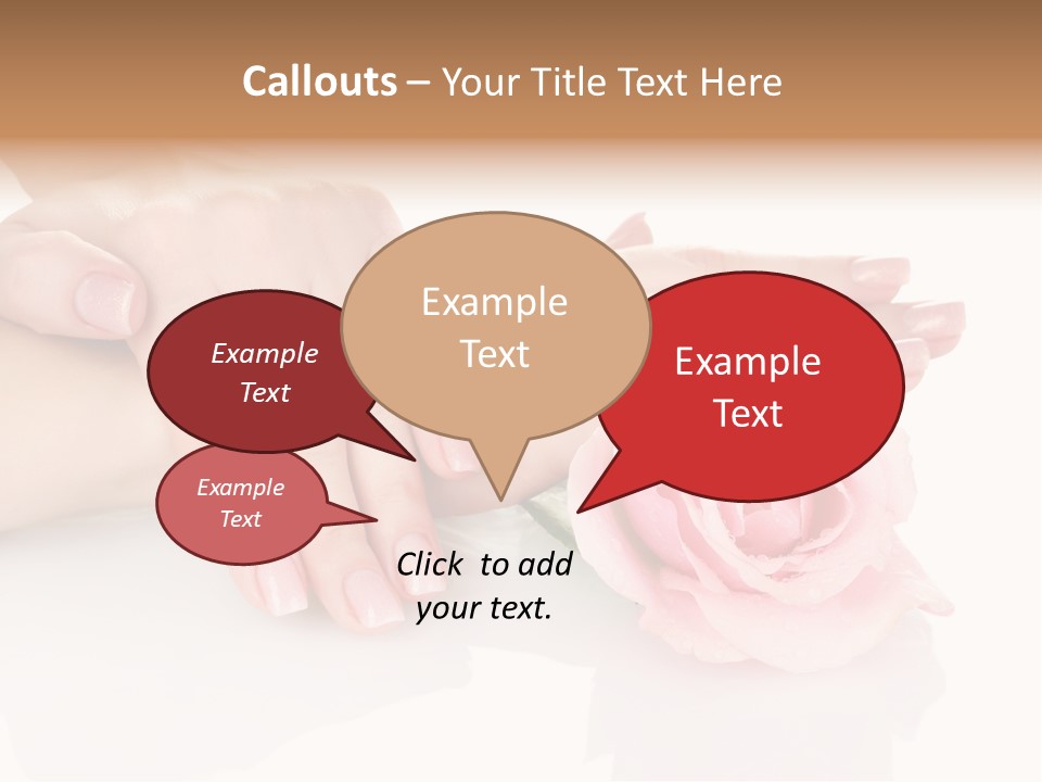 Background Hand Pink PowerPoint Template