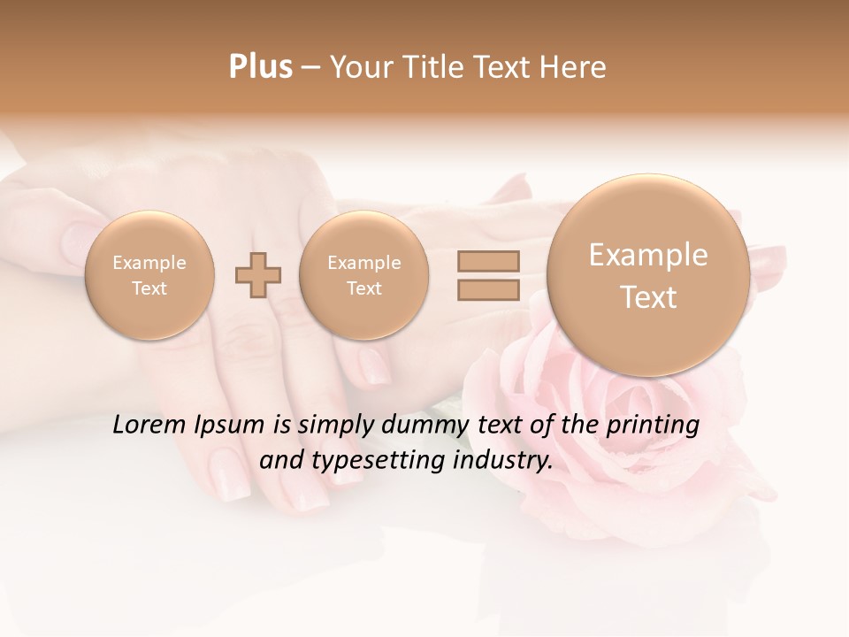 Background Hand Pink PowerPoint Template