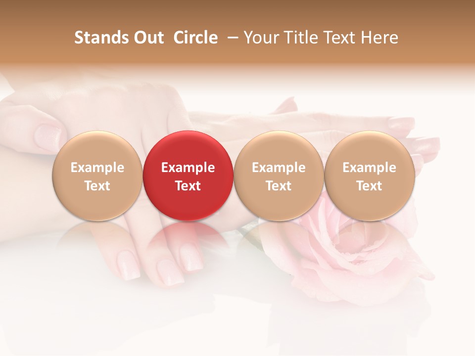 Background Hand Pink PowerPoint Template