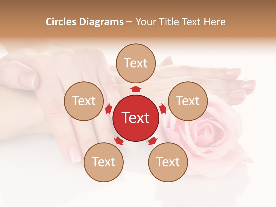 Background Hand Pink PowerPoint Template