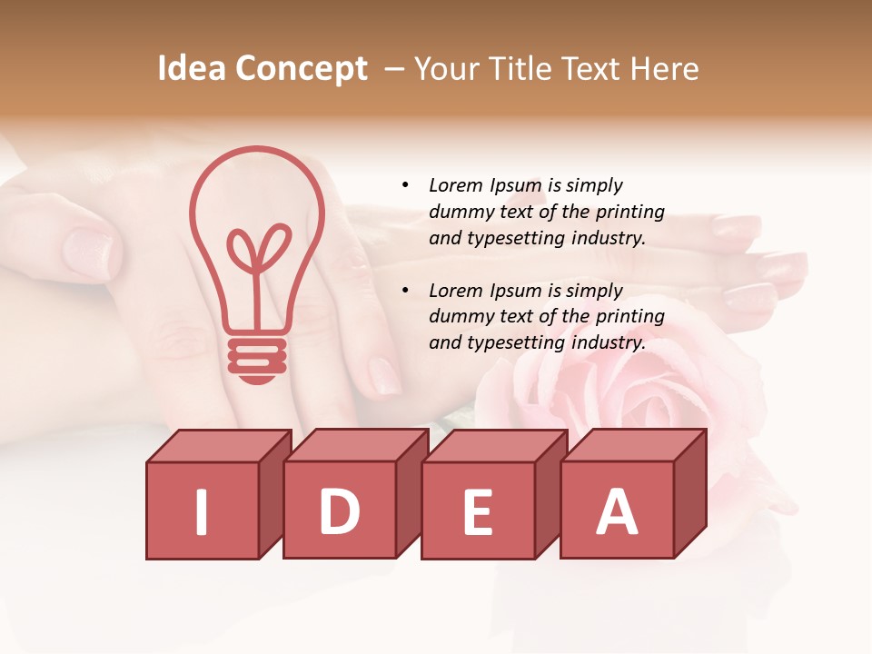 Background Hand Pink PowerPoint Template