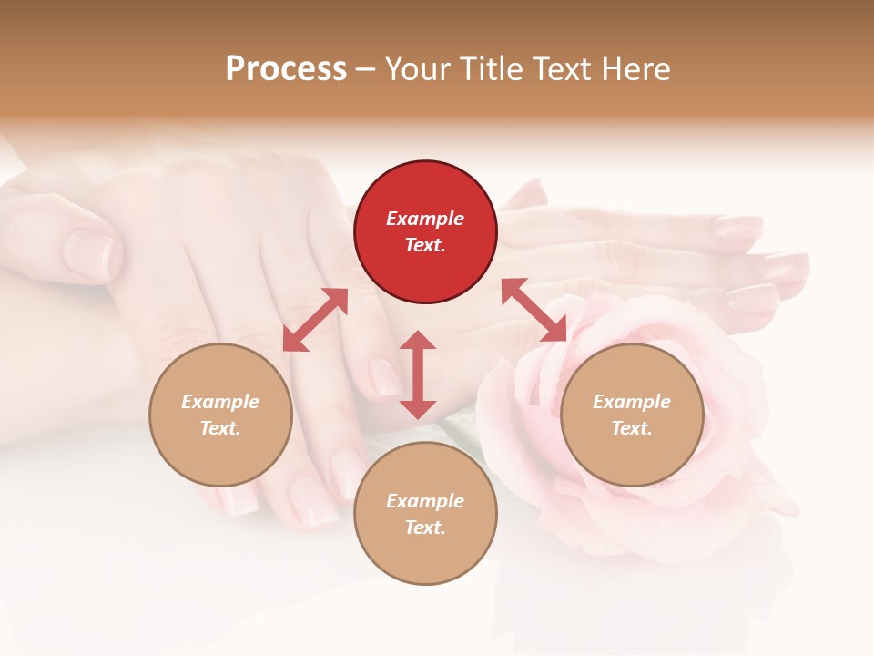 Background Hand Pink PowerPoint Template