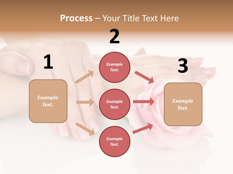 Background Hand Pink PowerPoint Template