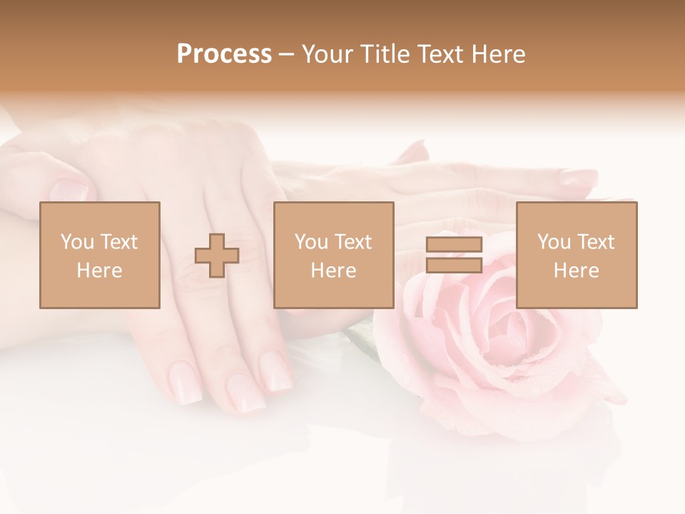 Background Hand Pink PowerPoint Template