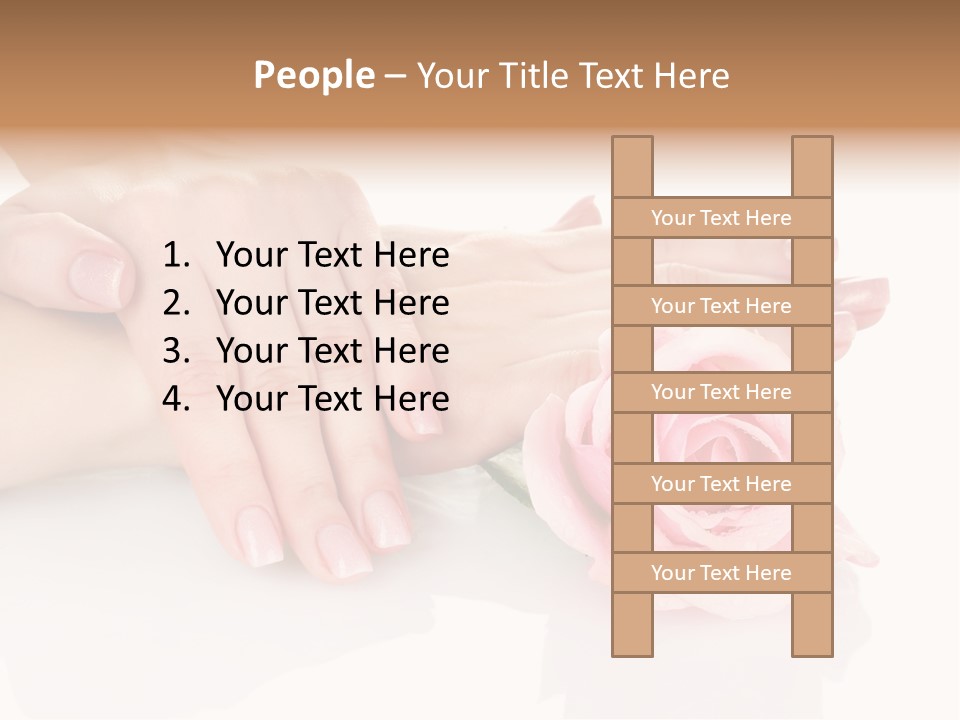 Background Hand Pink PowerPoint Template