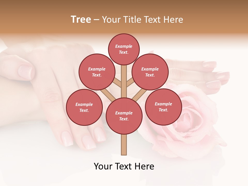 Background Hand Pink PowerPoint Template