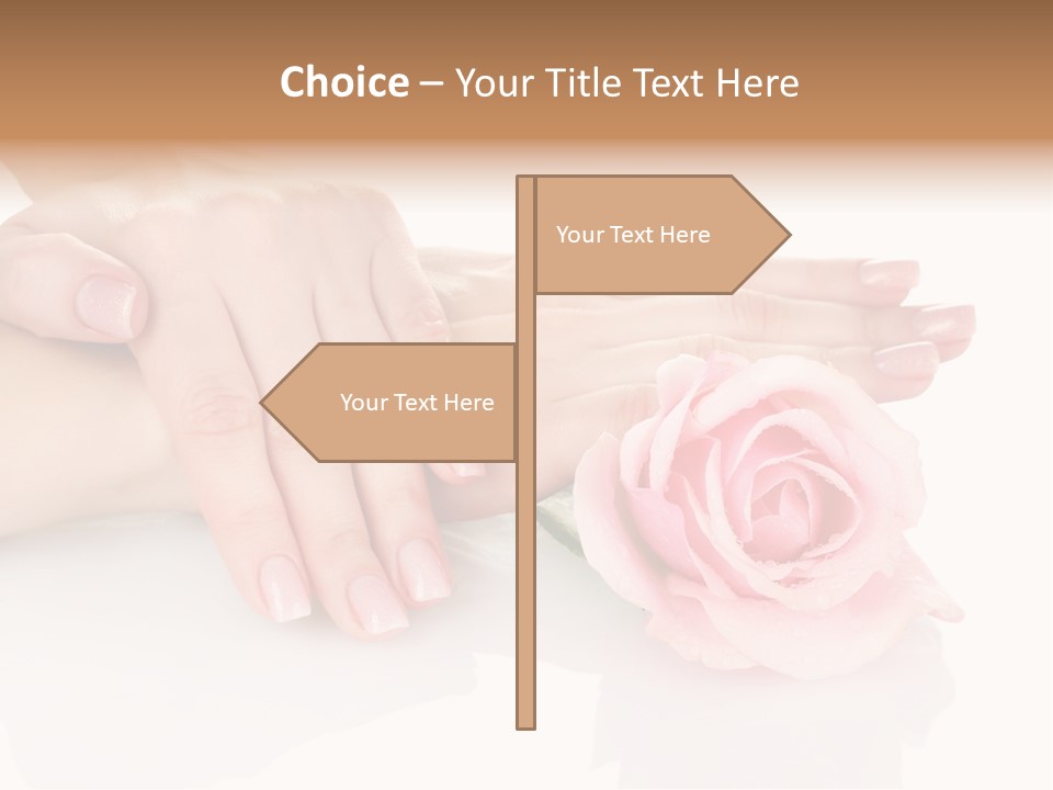 Background Hand Pink PowerPoint Template