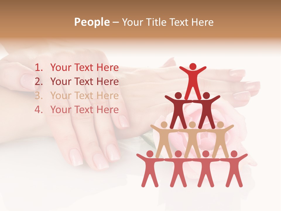 Background Hand Pink PowerPoint Template