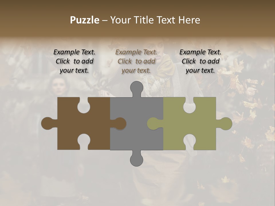 Outdoor Season Woman PowerPoint Template