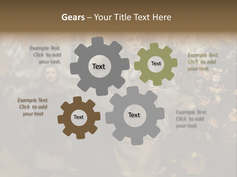 Outdoor Season Woman PowerPoint Template