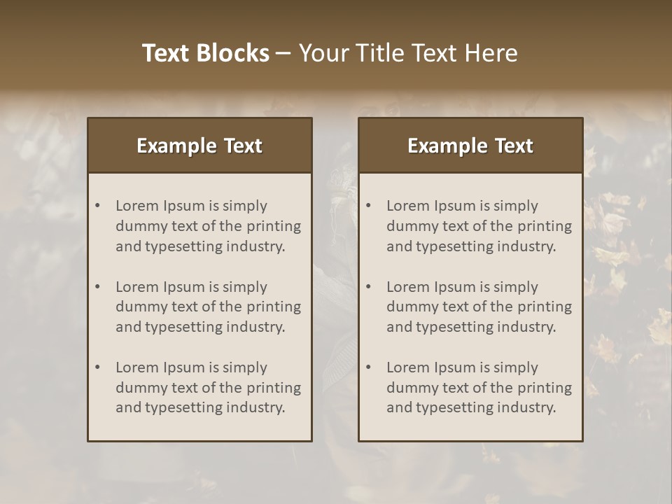 Outdoor Season Woman PowerPoint Template