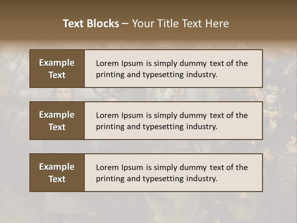 Outdoor Season Woman PowerPoint Template