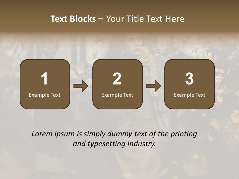 Outdoor Season Woman PowerPoint Template