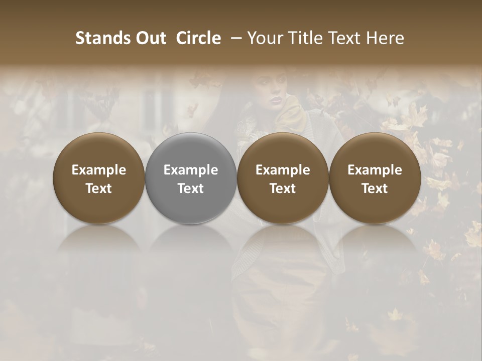 Outdoor Season Woman PowerPoint Template