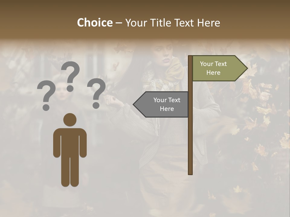 Outdoor Season Woman PowerPoint Template