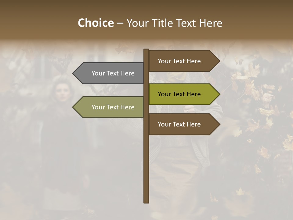 Outdoor Season Woman PowerPoint Template