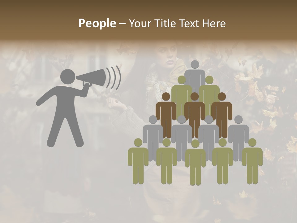 Outdoor Season Woman PowerPoint Template