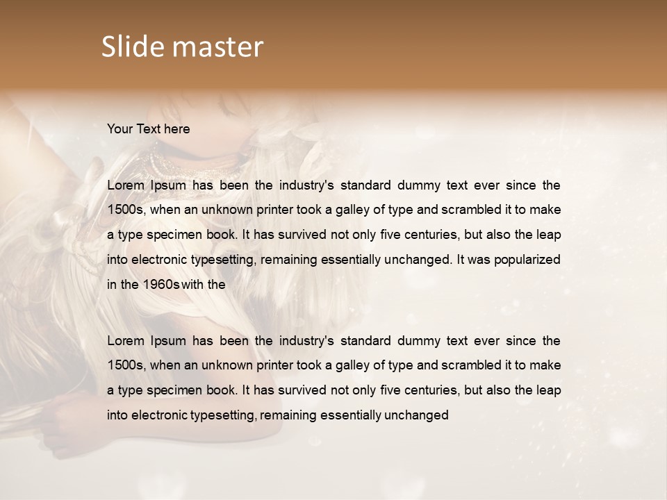 Beautiful Dress Background PowerPoint Template