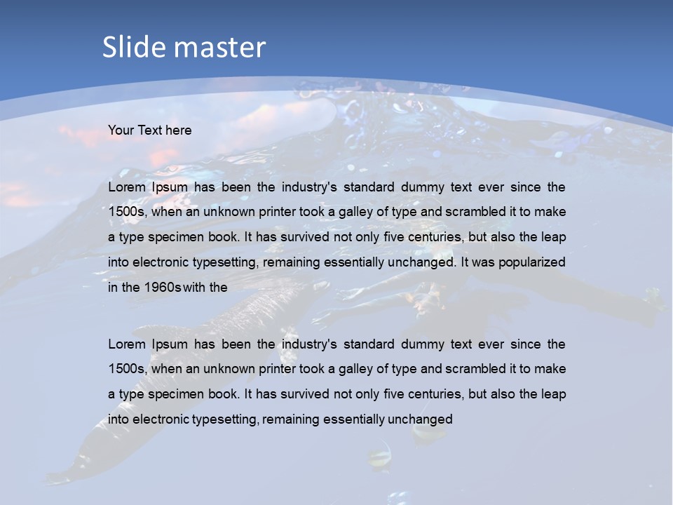 Marine Fish Legend PowerPoint Template