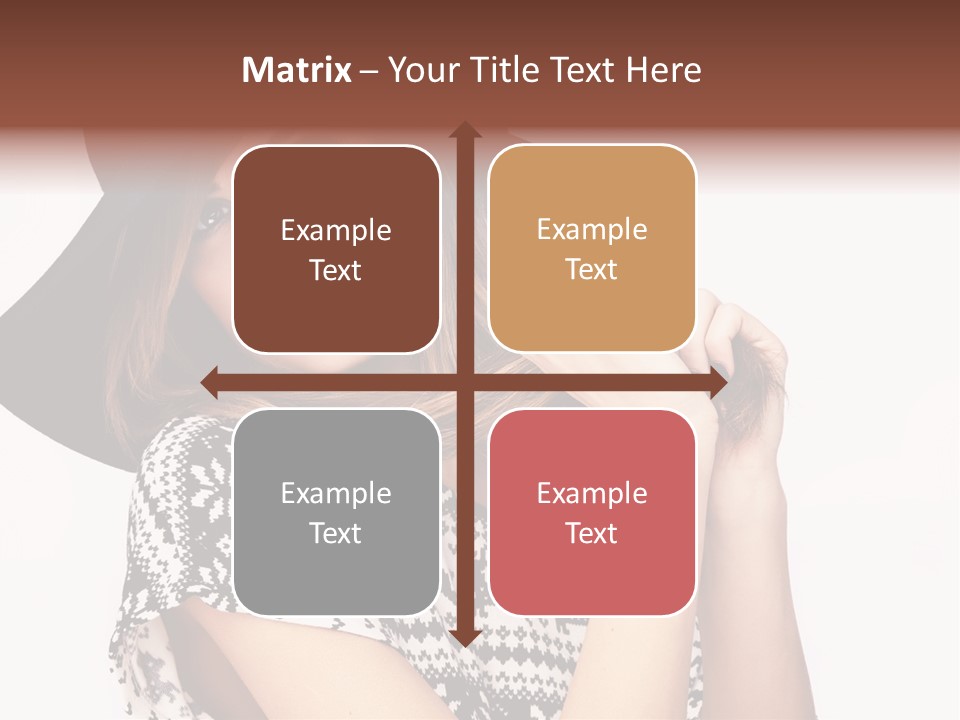 Girl Looking Stylish PowerPoint Template