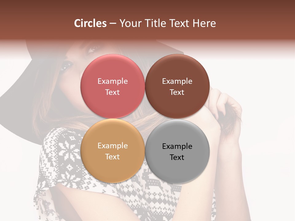 Girl Looking Stylish PowerPoint Template