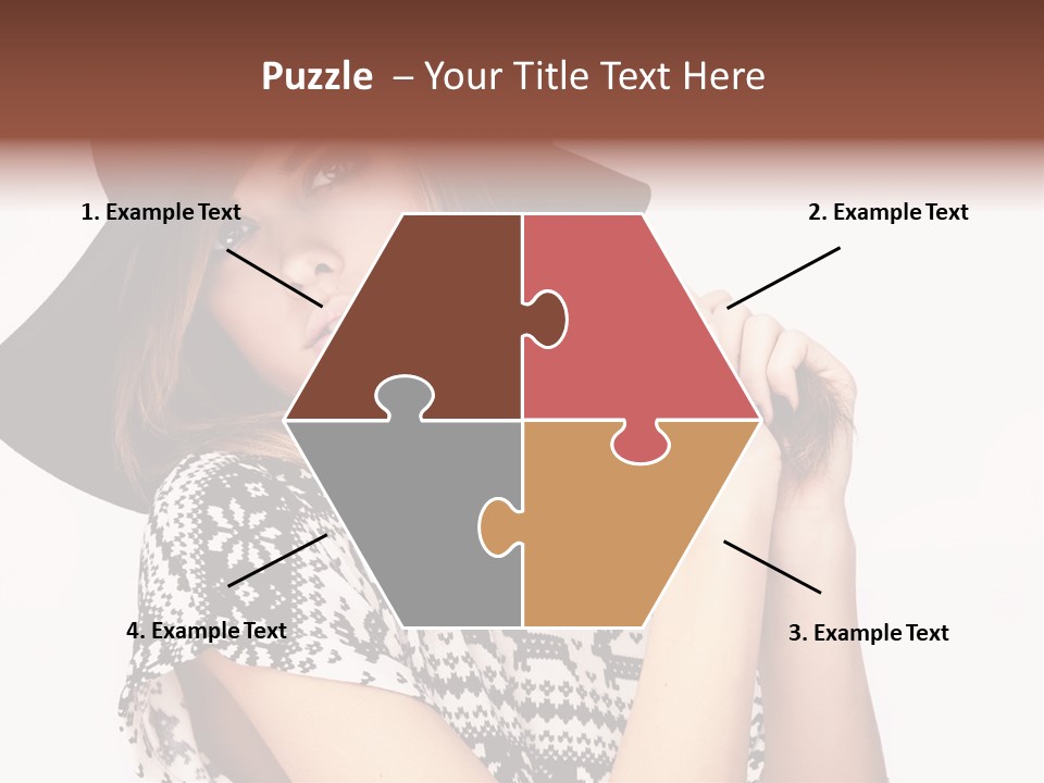 Girl Looking Stylish PowerPoint Template