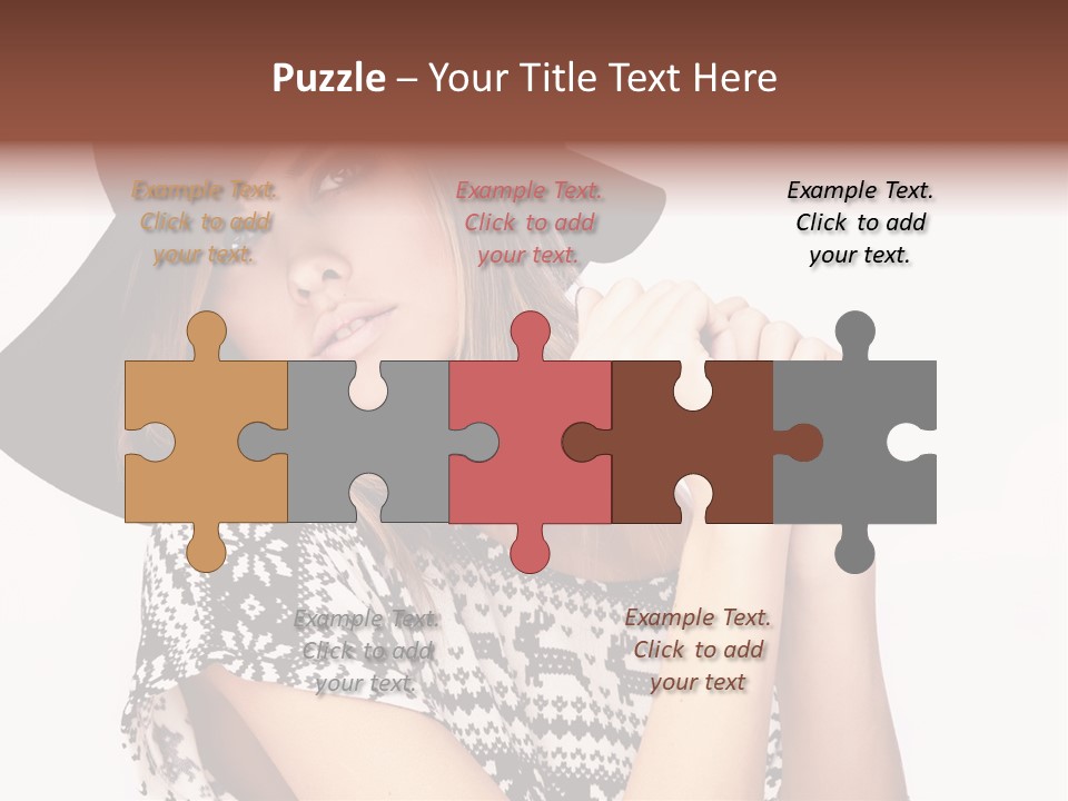 Girl Looking Stylish PowerPoint Template