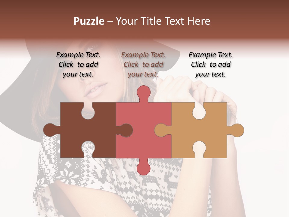 Girl Looking Stylish PowerPoint Template