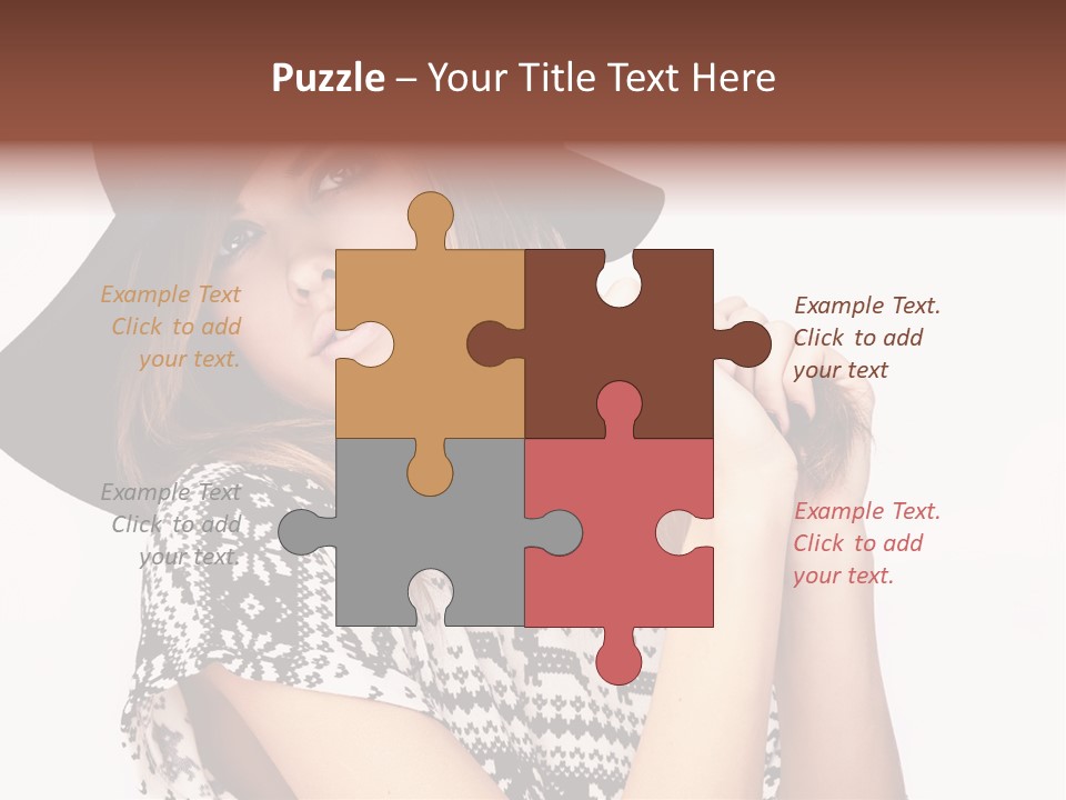 Girl Looking Stylish PowerPoint Template