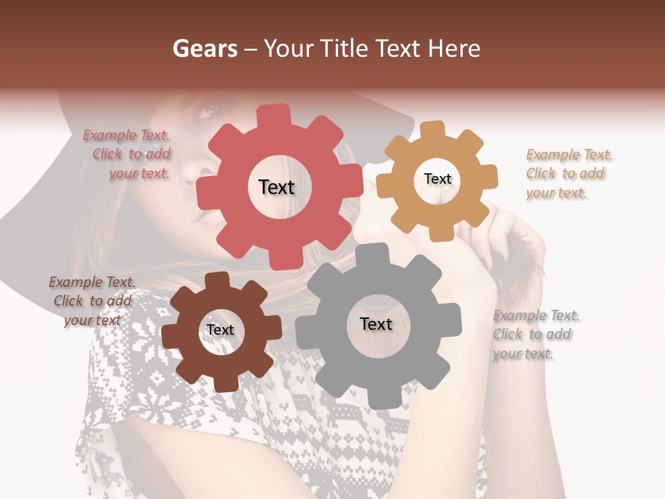 Girl Looking Stylish PowerPoint Template